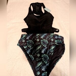 Cupshe Tropical Leaf One Piece Swimsuit